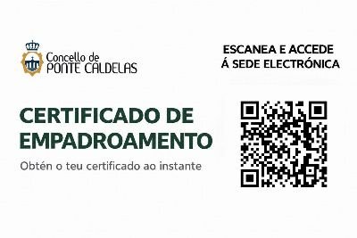 Obtén o teu certificado de empadroamento ao instante