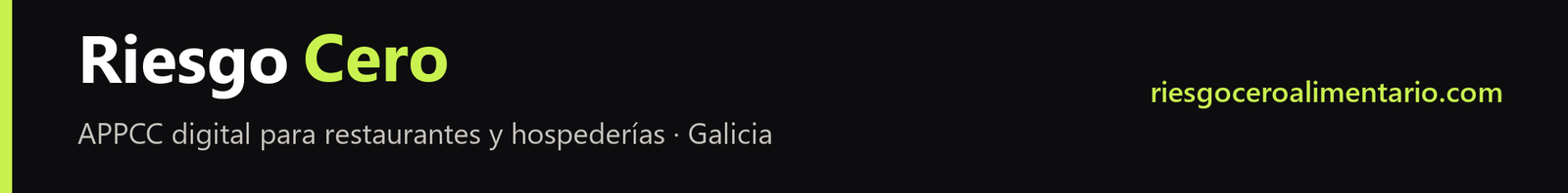 Riesgo Cero, APPCC digital para restaurantes y hospeder?as en Galicia